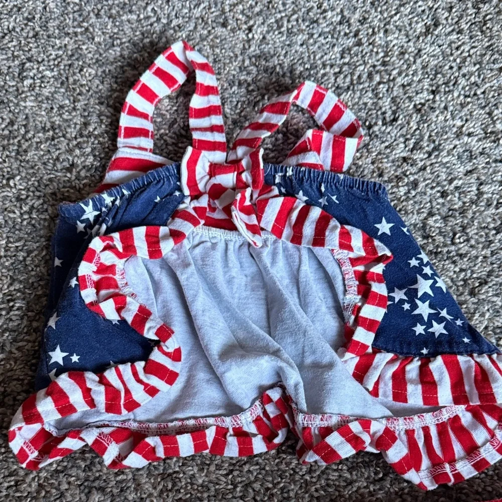 Cat & Jack Red and Blue Starry Diaper Cover Set